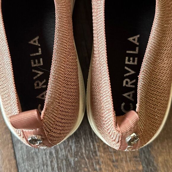 Carvela campaign stretch pink womens sneakers size 39 or 8.5 slip ons - Picture 5 of 6